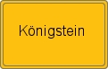 Ortsschild von Königstein