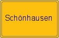 Ortsschild von Schönhausen