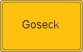 Ortsschild von Goseck