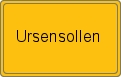 Ortsschild von Ursensollen