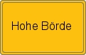 Ortsschild von Hohe Börde