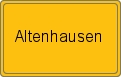 Ortsschild von Altenhausen