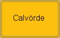 Ortsschild von Calvörde