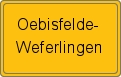 Ortsschild von Oebisfelde-Weferlingen