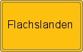 Ortsschild von Flachslanden