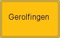 Ortsschild von Gerolfingen