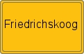 Ortsschild von Friedrichskoog