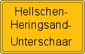 Ortsschild von Hellschen-Heringsand-Unterschaar