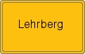 Ortsschild von Lehrberg
