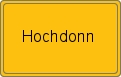Ortsschild von Hochdonn
