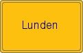 Ortsschild von Lunden