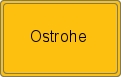 Ortsschild von Ostrohe