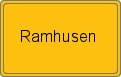 Ortsschild von Ramhusen