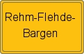 Ortsschild von Rehm-Flehde-Bargen