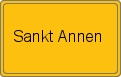 Ortsschild von Sankt Annen