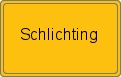 Ortsschild von Schlichting