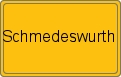 Ortsschild von Schmedeswurth