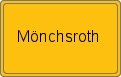 Ortsschild von Mönchsroth