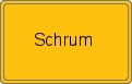 Ortsschild von Schrum