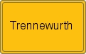 Ortsschild von Trennewurth