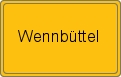 Ortsschild von Wennbüttel