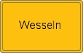 Ortsschild von Wesseln