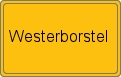 Ortsschild von Westerborstel