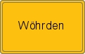 Ortsschild von Wöhrden