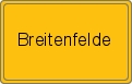 Ortsschild von Breitenfelde