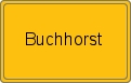 Ortsschild von Buchhorst
