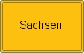 Ortsschild von Sachsen