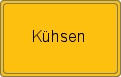 Ortsschild von Kühsen