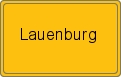 Ortsschild von Lauenburg