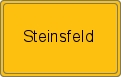 Ortsschild von Steinsfeld