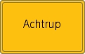 Ortsschild von Achtrup