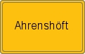 Ortsschild von Ahrenshöft