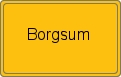 Ortsschild von Borgsum