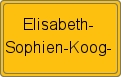 Ortsschild von Elisabeth-Sophien-Koog