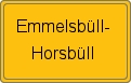 Ortsschild von Emmelsbüll-Horsbüll