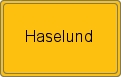 Ortsschild von Haselund