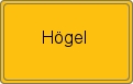 Ortsschild von Högel