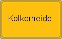 Ortsschild von Kolkerheide