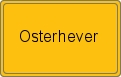 Ortsschild von Osterhever
