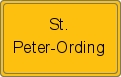 Ortsschild von St. Peter-Ording