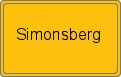 Ortsschild von Simonsberg