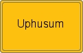 Ortsschild von Uphusum