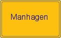 Ortsschild von Manhagen