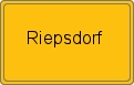 Ortsschild von Riepsdorf