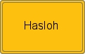 Ortsschild von Hasloh