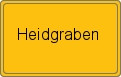 Ortsschild von Heidgraben